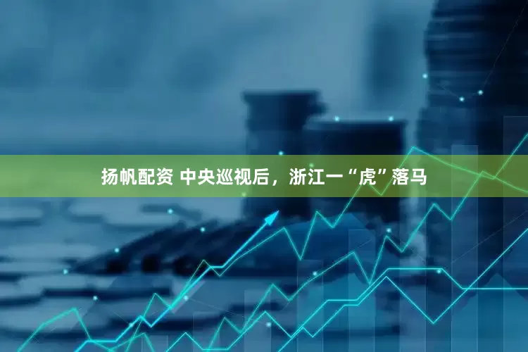 扬帆配资 中央巡视后，浙江一“虎”落马